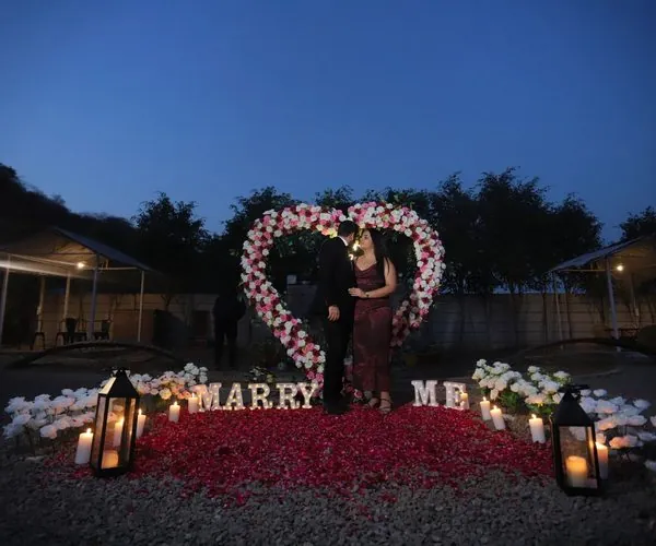 Floral Heart Arch