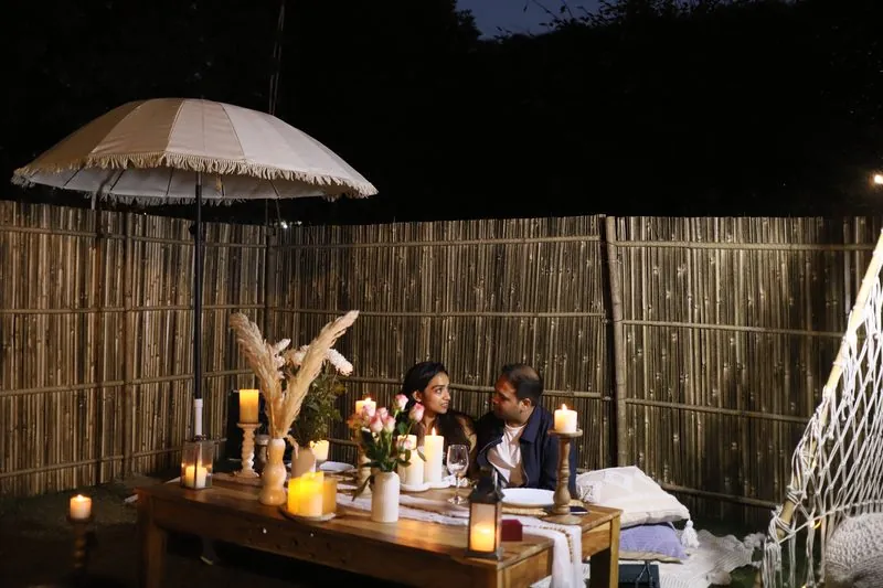 Couple at Candlelit Dinner